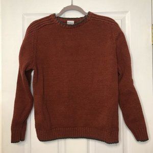 COLUMBIA Burnt Orange Cotton Sweater